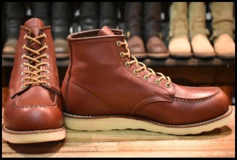 【10D 良品 15年】レッドウィング 9106 アイリッシュセッター 赤茶 レッドブラウン モックトゥ 編み上げ 8875 ブーツ redwing HOPESMORE