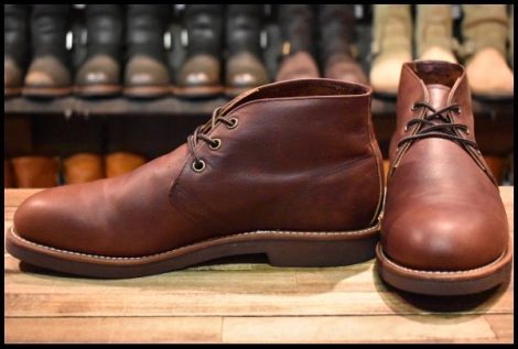 【8.5D 美品 16年】レッドウィング 9215 フォアマン チャッカ ブラウン ブライアーオイルスリック 茶 ブーツ redwing HOPESMORE