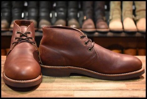 【8.5D 美品 16年】レッドウィング 9215 フォアマン チャッカ ブラウン ブライアーオイルスリック 茶 ブーツ redwing HOPESMORE