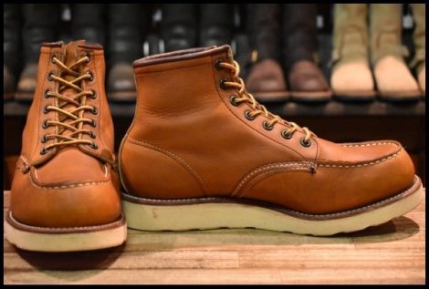 【8EE 良品 サイド羽タグ LEGEND 99年】レッドウィング 875 アイリッシュセッター 茶 オロイジナル モックトゥ ブーツ redwing HOPESMORE