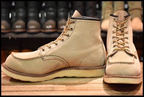 【9D 良品 10年】レッドウィング 8173 スエード アイリッシュセッター ラフアウト モックトゥ 編み上げ ブーツ redwing HOPESMORE