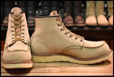 【9D 良品 10年】レッドウィング 8173 スエード アイリッシュセッター ラフアウト モックトゥ 編み上げ ブーツ redwing HOPESMORE