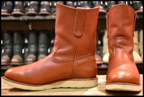 【8.5E 良品 14年】レッドウィング 8866 ペコス 赤茶 オロラセット プルオン クッションソール ブーツ redwing pecos HOPESMORE