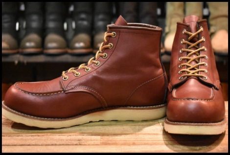 【10D 良品 15年】レッドウィング 9106 アイリッシュセッター 赤茶 レッドブラウン モックトゥ 編み上げ 8875 ブーツ redwing HOPESMORE