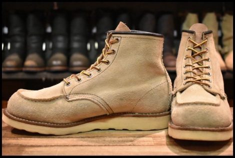 【8.5E 良品 09年】レッドウィング 8173 スエード アイリッシュセッター ホーソーン ラフアウト モックトゥ ブーツ redwing HOPESMORE