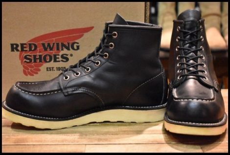 【8.5E 箱付 美品 11年】レッドウィング 8179 アイリッシュセッター 黒 ブラッククローム モックトゥ 編み上げ ブーツ redwing HOPESMORE