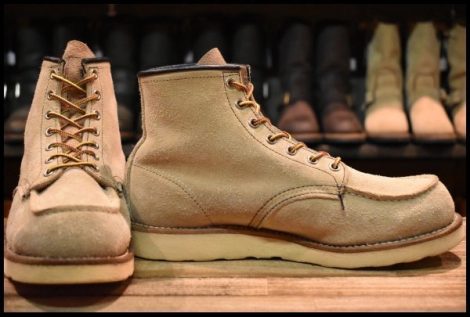 【8.5E 良品 09年】レッドウィング 8173 スエード アイリッシュセッター ホーソーン ラフアウト モックトゥ ブーツ redwing HOPESMORE