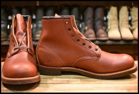 【8.5D 箱付 未使用 13年】レッドウィング 2961 ブラックスミス 茶 ブラウン プレーントゥ コルクソール ブーツ redwing HOPESMORE
