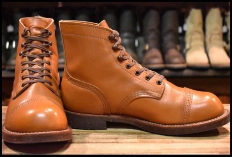 【7D 箱付 美品 19年】レッドウィング 8011 アイアンレンジ マンソン ホワイト アッシュ セトラー キャップトゥ ブーツ redwing HOPESMORE