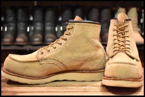 【8E 良品 04年】レッドウィング 8173 スエード アイリッシュセッター ホーソーン ラフアウト モックトゥ ブーツ redwing HOPESMORE