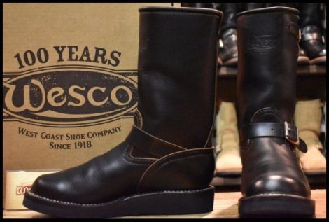 【7.5D 箱付 美品 23年】WESCO ウエスコ カスタムボス ダブルショット 10インチハイト エンジニア ブーツ BOSS HOPESMORE