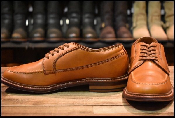 【6.5D 美品】ALDEN オールデン アイランド レンジャーモック 7399 オックスフォード ブラウン 茶 レースアップ 短靴 ブーツ HOPESMORE