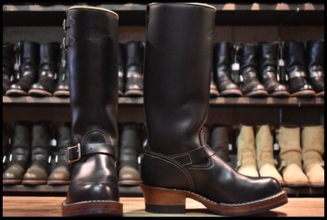 【7.5EE 箱付 美品 11年】WESCO ウエスコ カスタムボス ロング ブラック 黒 14インチハイト ビブラム705 エンジニア ブーツ BOSS HOPESMORE