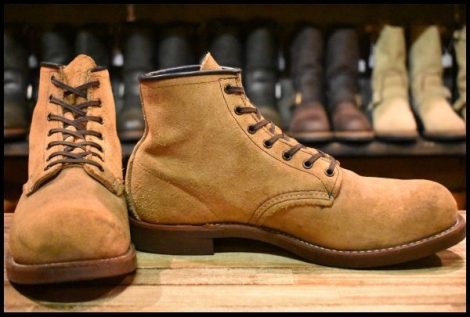 【9.5D 良品 09年】レッドウィング 9162 ブラックスミス ホーソーンミュールスキナーラフアウト ブラウン ブーツ redwing HOPESMORE