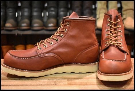 【9.5D 美品 12年】レッドウィング 9106 アイリッシュセッター 赤茶 レッドブラウン モックトゥ 編み上げ 8875 ブーツ redwing HOPESMORE