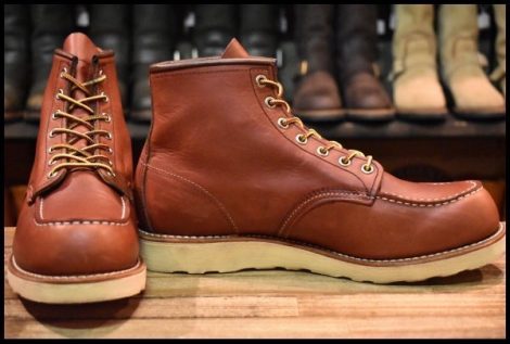 【9.5D 美品 12年】レッドウィング 9106 アイリッシュセッター 赤茶 レッドブラウン モックトゥ 編み上げ 8875 ブーツ redwing HOPESMORE