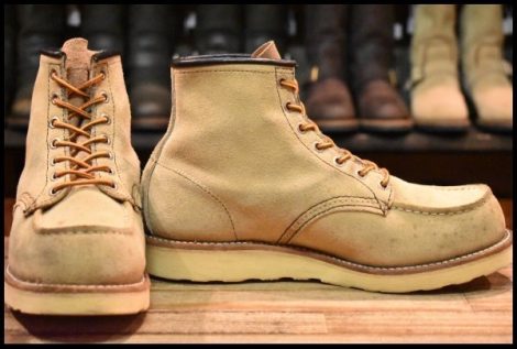 【7.5E 良品 07年】レッドウィング 8173 スエード アイリッシュセッター ホーソーン ラフアウト モックトゥ ブーツ redwing HOPESMORE