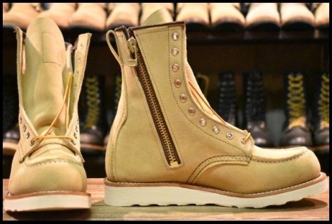 【8.5D 箱付 未使用 25年 HUMANMADE】レッドウィング 4669 スエード ラフアウト ブーツ ロング redwing HOPESMORE