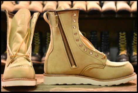 【9D 箱付 未使用 25年 HUMANMADE】レッドウィング 4669 スエード ラフアウト ブーツ ロング redwing HOPESMORE