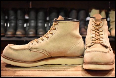 【11E 良品 08年】レッドウィング 8173 スエード アイリッシュセッター ラフアウト モックトゥ ブーツ redwing HOPESMORE