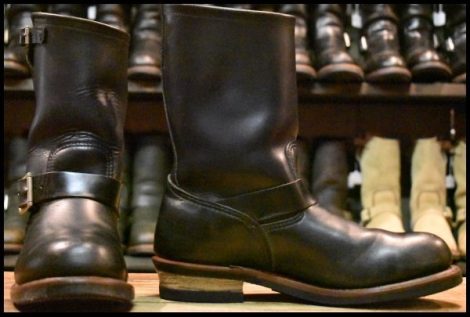 【9D 良品 11年】レッドウィング 2268 エンジニア 黒 ブラッククローム スチールトゥ ブーツ redwing HOPESMORE