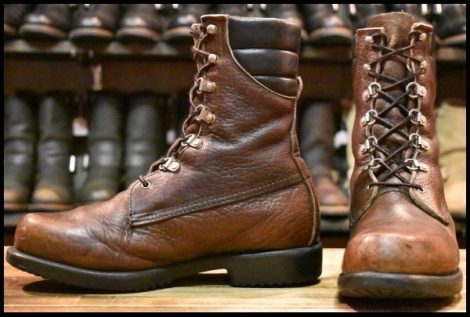 【9D? 良品 旧犬タグ】レッドウィング 859 ブラウン ロング シンサレート付き 編み上げ レースアップ ブーツ redwing HOPESMORE
