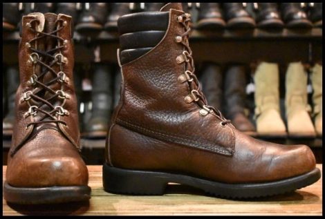 【9D? 良品 旧犬タグ】レッドウィング 859 ブラウン ロング シンサレート付き 編み上げ レースアップ ブーツ redwing HOPESMORE