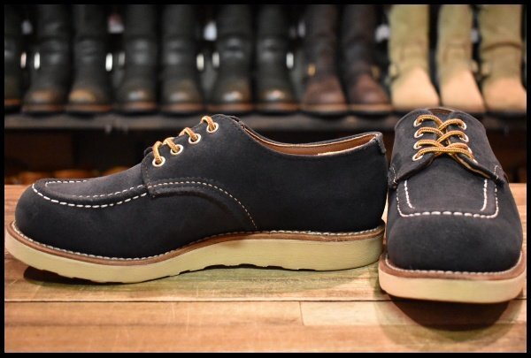 【6.5D 良品 BEAMS別注 14年】レッドウィング 8096 ネイビースエード オックスフォード モック 編み上げ ブーツ redwing HOPESMORE