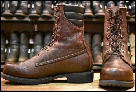 【9D? 良品 初期半円犬タグ】レッドウィング 859 ブラウン ロング シンサレート付き 編み上げ レースアップ ブーツ redwing HOPESMORE