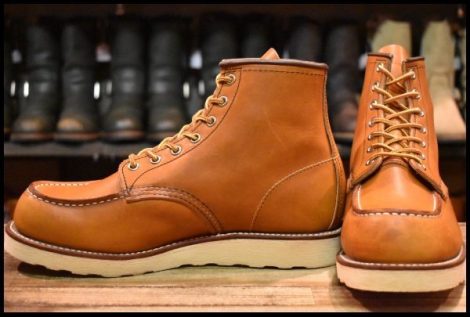 【8.5E 美品 18年】レッドウィング 875 アイリッシュセッター 茶 オロレガシー モックトゥ レースアップ ブーツ redwing HOPESMORE