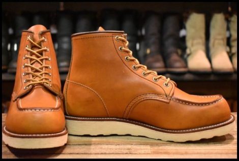 【8.5E 美品 18年】レッドウィング 875 アイリッシュセッター 茶 オロレガシー モックトゥ レースアップ ブーツ redwing HOPESMORE