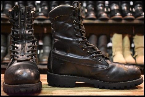 【7D 中古 PT83 黒タグ】Chippewa チペワ 27422 ファイヤーマンブーツ 黒 ブラック スチールトゥ レースアップ ブーツ HOPESMORE