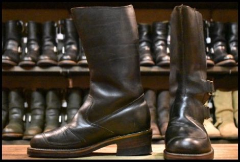 【7.5E 良品 96年】Chippewa チペワ ラリーブーツ エンジニア 27862 黒 ブラック マジックベルト 12インチハイト ブーツ HOPESMORE