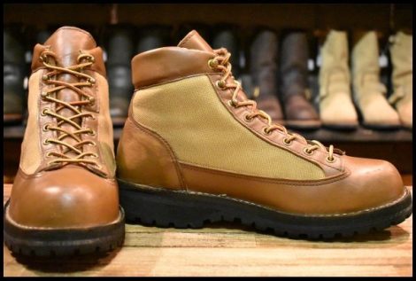 【8.5EE 良品 黒タグ】Danner ダナーライト 30420X 茶 ブラウン ゴアテックス GORE-TEX ビブラム 編み上げ レースアップ ブーツ HOPESMORE