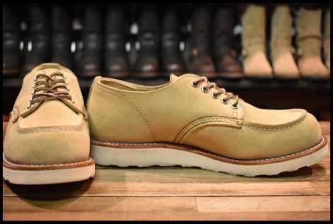 【8.5D 美品 24年】レッドウィング 8079 オックスフォード ホーソーンアビレーンラフアウト ベージュ ブーツ redwing HOPESMORE
