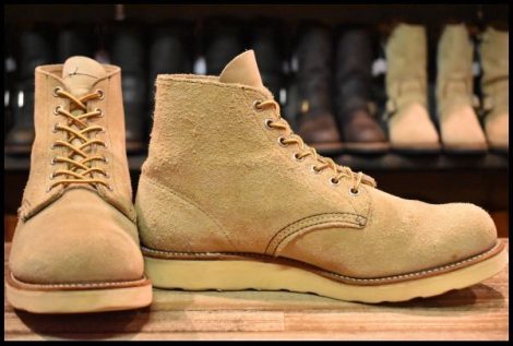 【8.5E 良品 犬タグ 99年】レッドウィング 8167 スエード アイリッシュセッター ラフアウト プレーントゥ ブーツ redwing HOPESMORE