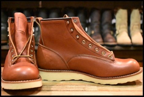 【8.5D 箱付 未使用 12年】レッドウィング 2924 ラインマン 赤茶 レッドブラウン LTT レースアップ 2907 ブーツ redwing HOPESMORE