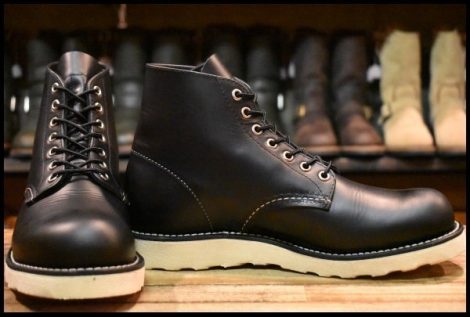 【7.5D 美品 25年】レッドウィング 8165 アイリッシュセッター ブラッククローム プレーントゥ 編み上げ ブーツ redwing HOPESMORE