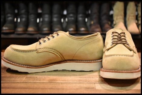 【8.5D 美品 24年】レッドウィング 8079 オックスフォード ホーソーンアビレーンラフアウト ベージュ ブーツ redwing HOPESMORE
